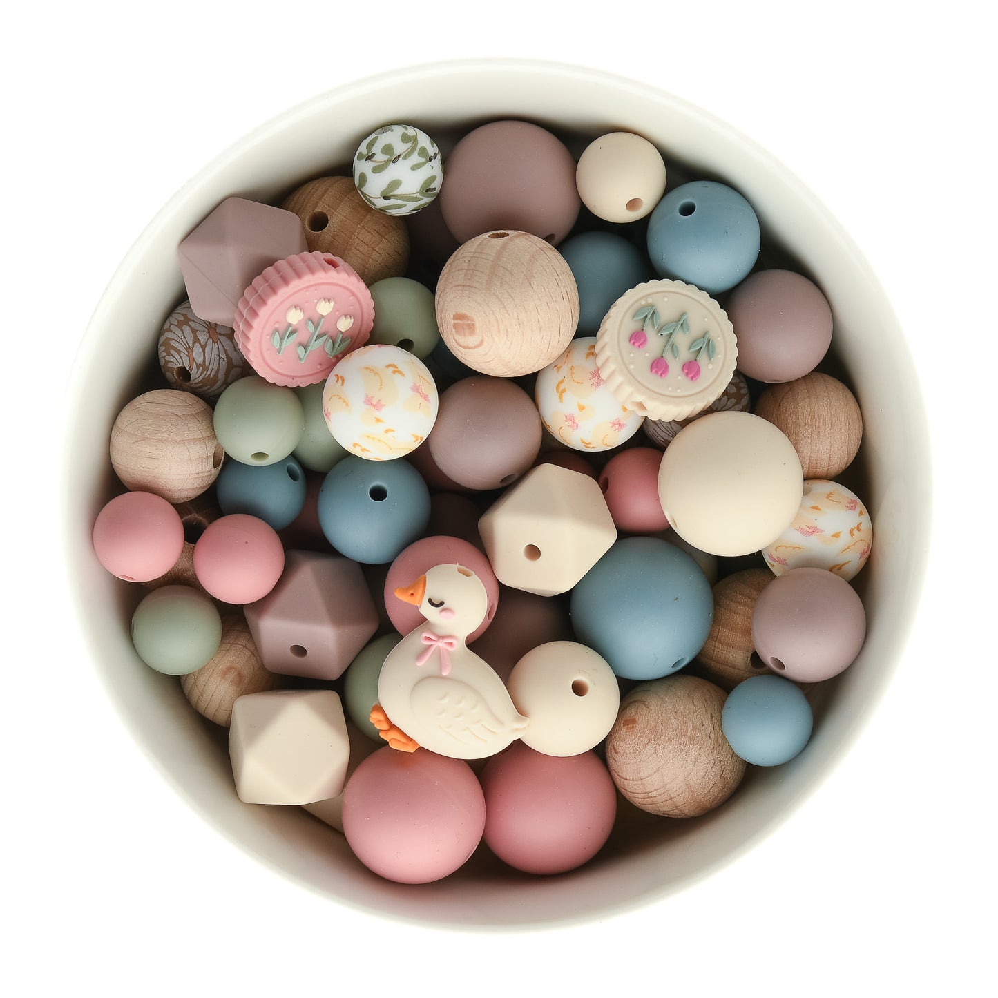 Country Goose Theme Silicone Bead Packs