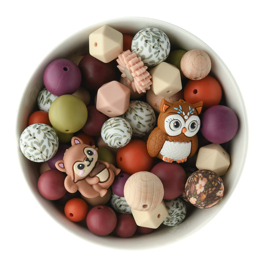 Fall Themed Bead Pack Silicone beads for crafting from Cara & Co Craft Supply