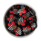 Cherry Red Triple Hearts Silicone Focal Beads