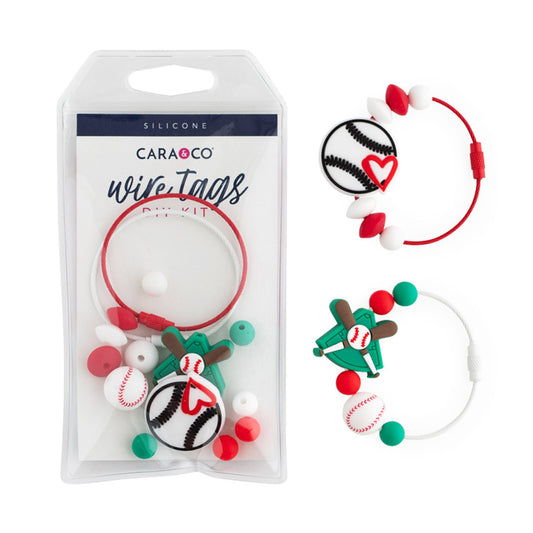 Silicone Wire Tags DIY Kit Ballpark from Cara & Co Craft Supply