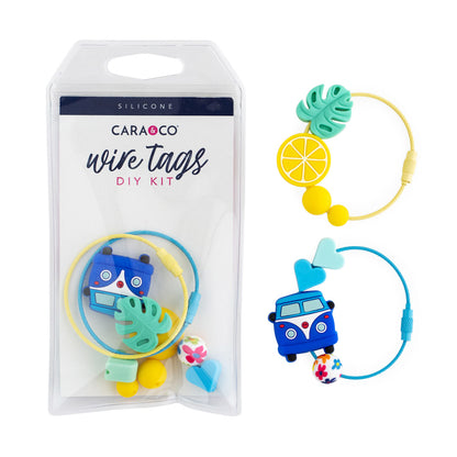 Silicone Wire Tags DIY Kit Beach Life from Cara & Co Craft Supply