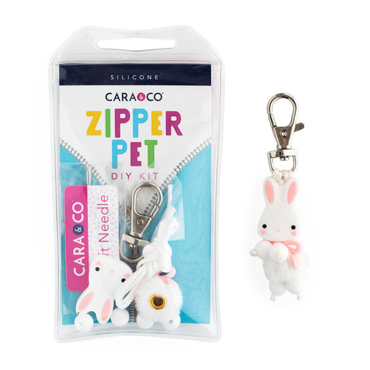 Fuzzy Bunny Zipper Pet DIY Silicone Bead Kit