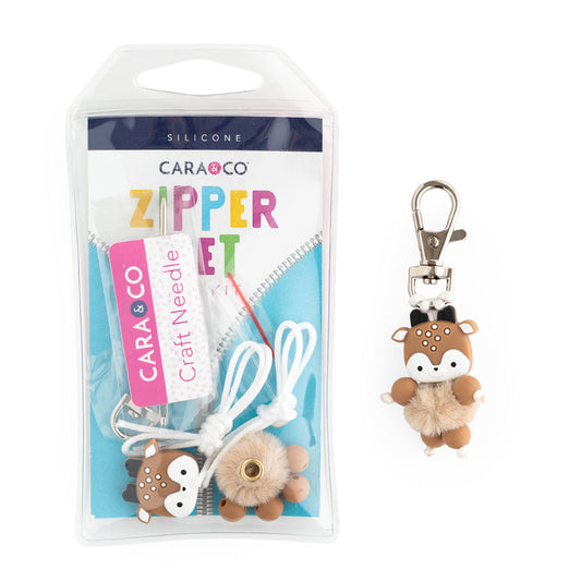 Fuzzy Fawn Zipper Pet DIY Silicone Bead Kit