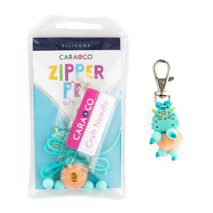 Fuzzy Monster Zipper Pet DIY Silicone Bead Kit