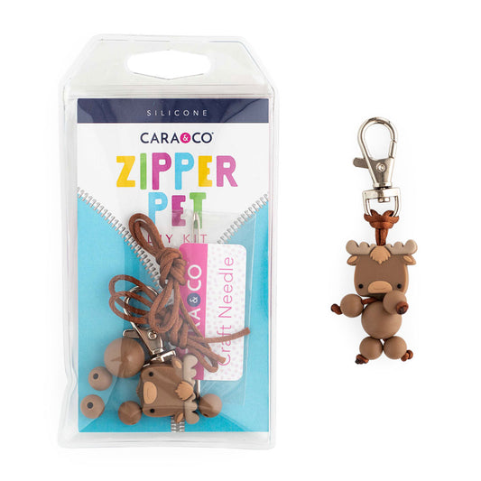 Silicone DIY Kits Northern Moose Zipper Pets from Cara & Co Craft Supply