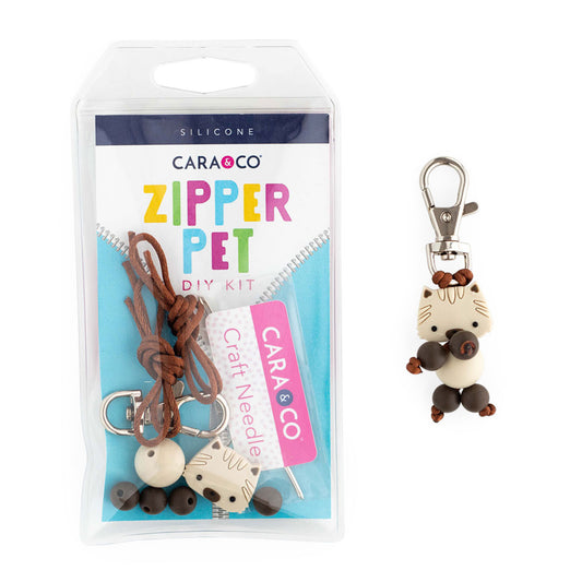 Silicone DIY Kits Siamese Cat Zipper Pets from Cara & Co Craft Supply