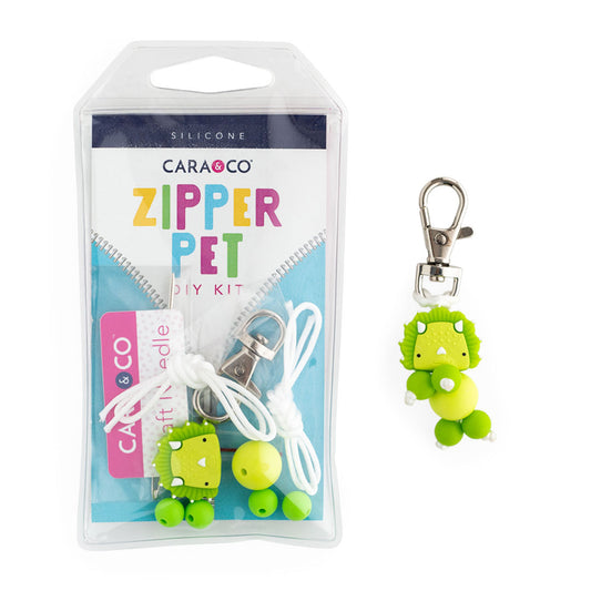 Spikey Dinosaur Zipper Pet DIY Silicone Bead Kit