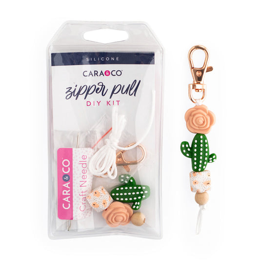 Desert Rose Zipper Pull Silicone DIY Kit