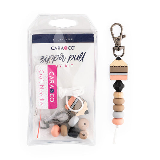 School Themed Zipper Pull Silicone Beads DIY Kit