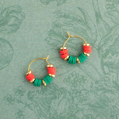 Beadable Earrings DIY Kits Christmas Spirit from Cara & Co Craft Supply