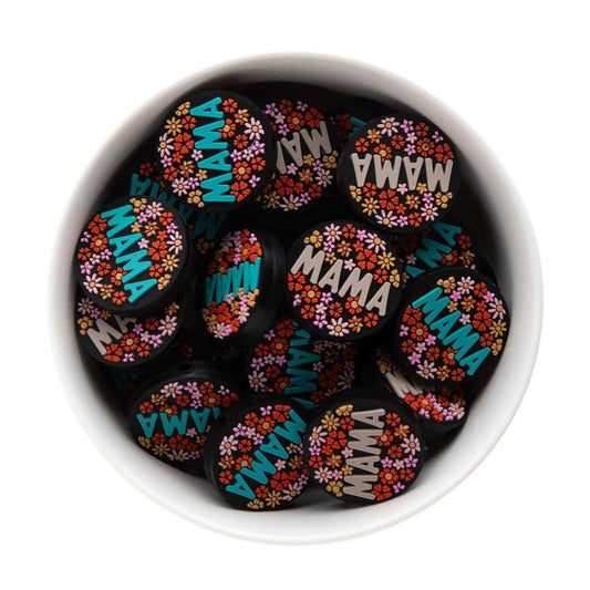 Silicone Focal Beads MAMA from Cara & Co Craft Supply