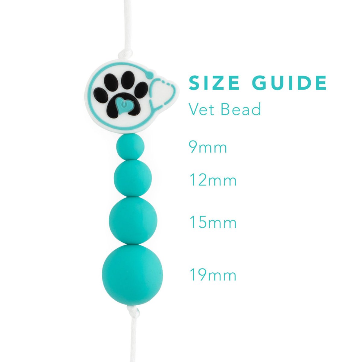 Silicone Focal Beads Vet from Cara & Co Craft Supply