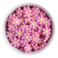 Silicone Focal Beads Wildflower Peony Pink from Cara & Co Craft Supply