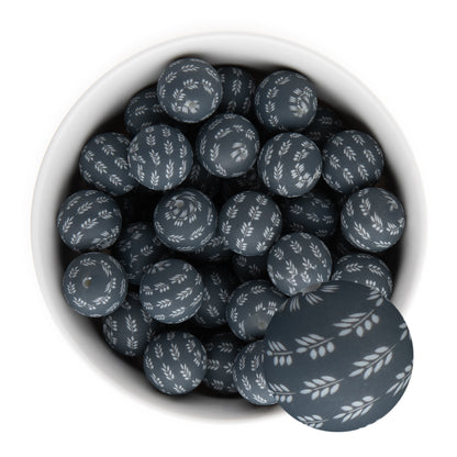 19mm Silicone Round Print Beads Wheatfield from Cara & Co Craft Supply