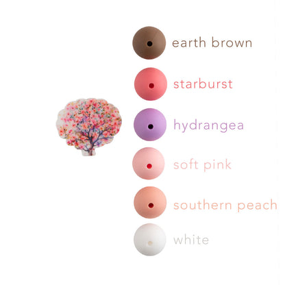 Cherry Blossom Tree Silicone Focal Bead for silicone crafting from Cara & Co Crafting Supply