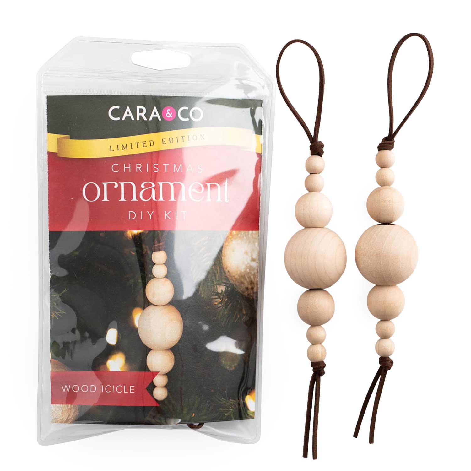 Wood Icicle Christmas Ornament DIY Kits