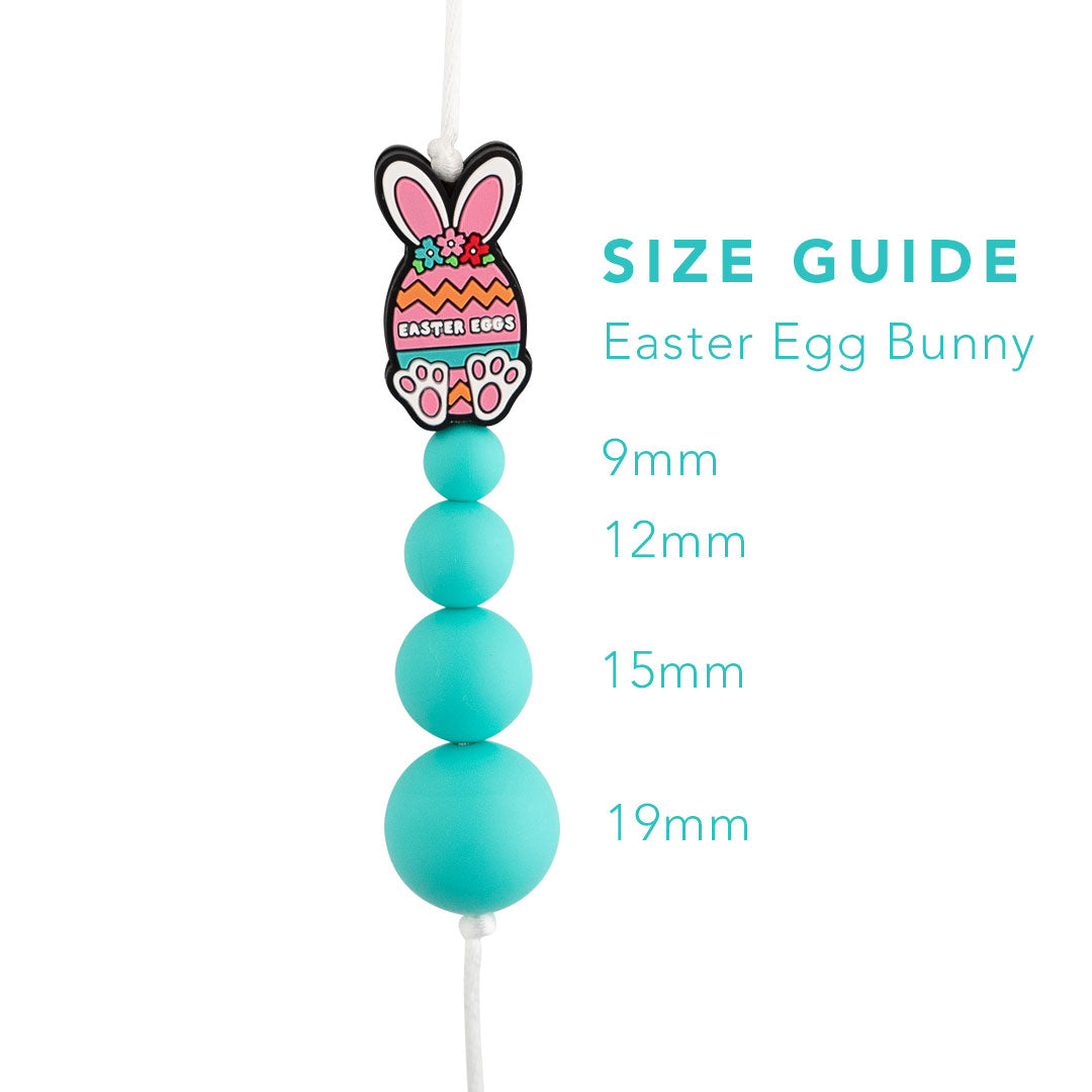 Easter Egg Bunny Silicone Bead from Cara & Co