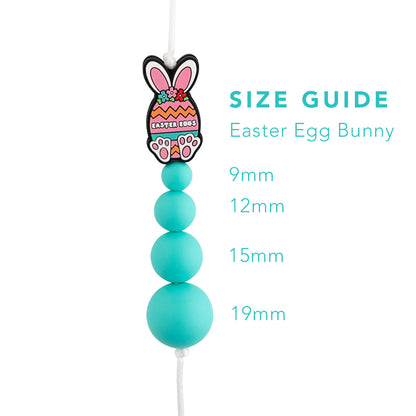 Easter Egg Bunny Silicone Bead from Cara & Co