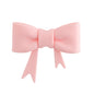 Soft Pink Large Bow Silicone Focal Bead for silicone bead crafting from Cara & Co craft supply