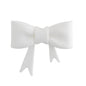 White Large Bow Silicone Focal Bead for silicone bead crafting from Cara & Co craft supply