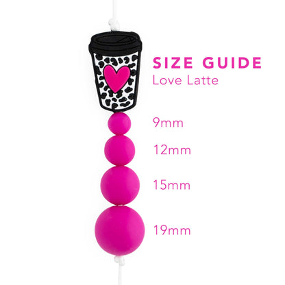 Love Latte Silicone Focal Beads