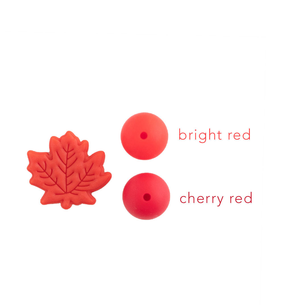 Maple Leaf Silicone Focal Beads