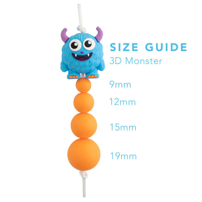 3D Monster Silicone Focal Beads