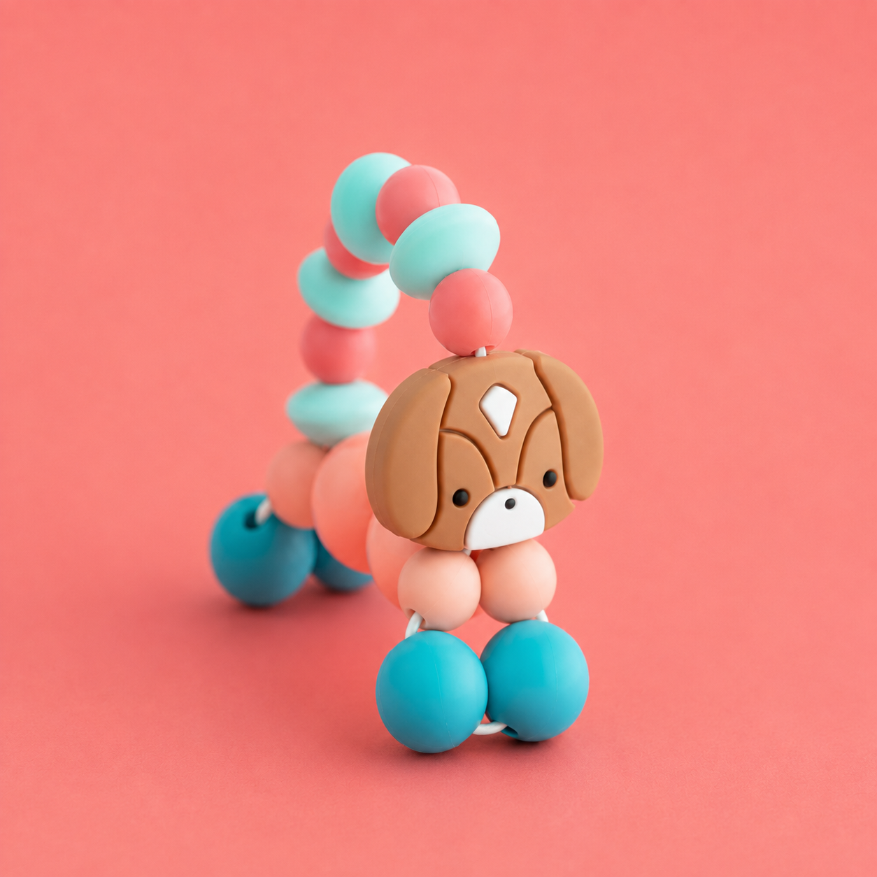 Shop The Image Daisy The Dog Twist A Pet Silicone Bead Crafting from Cara & Co Craft supply