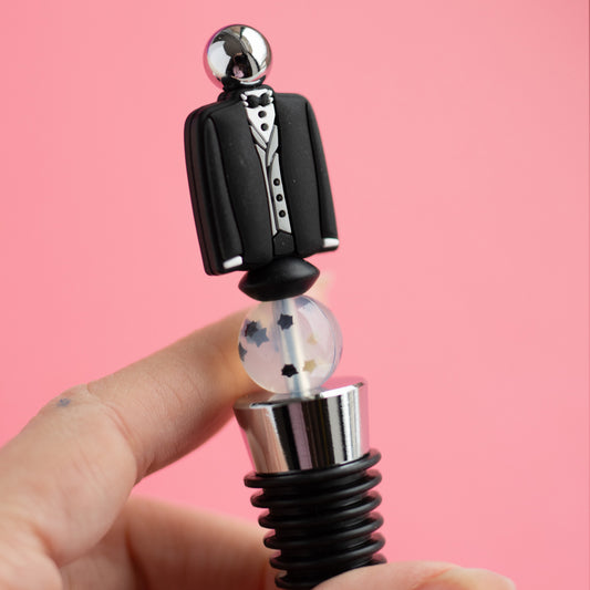 Shop the Image Happily Ever After Groom Winestopper from Cara & Co Craft Supply
