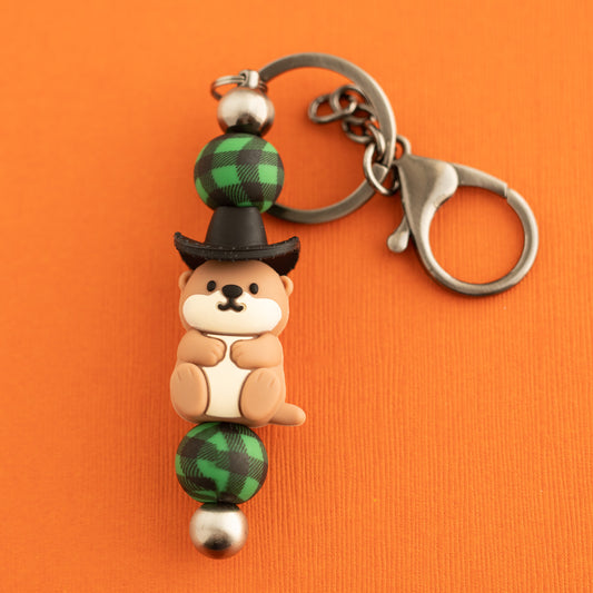 Busy Beaver Keychain Shop the Image silicone bead crafting from Cara & Co