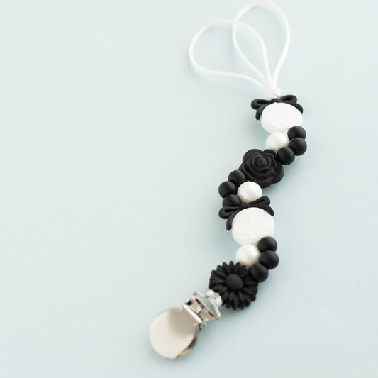Posh Petal Pacifier Clip shop the image silicone beads