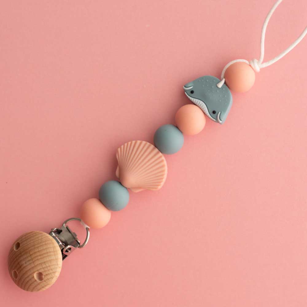 Shop the Image She Sells Seashells Pacifier Clip from Cara & Co Craft Supply
