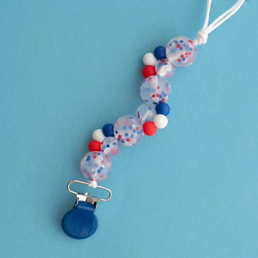 Shop the Image 'Merican Babe Pacifier Clip from Cara & Co Craft Supply