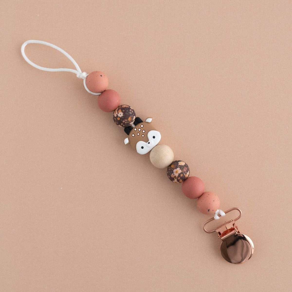 Shop the Image Woodland Fawn Pacifier Clip from Cara & Co Craft Supply