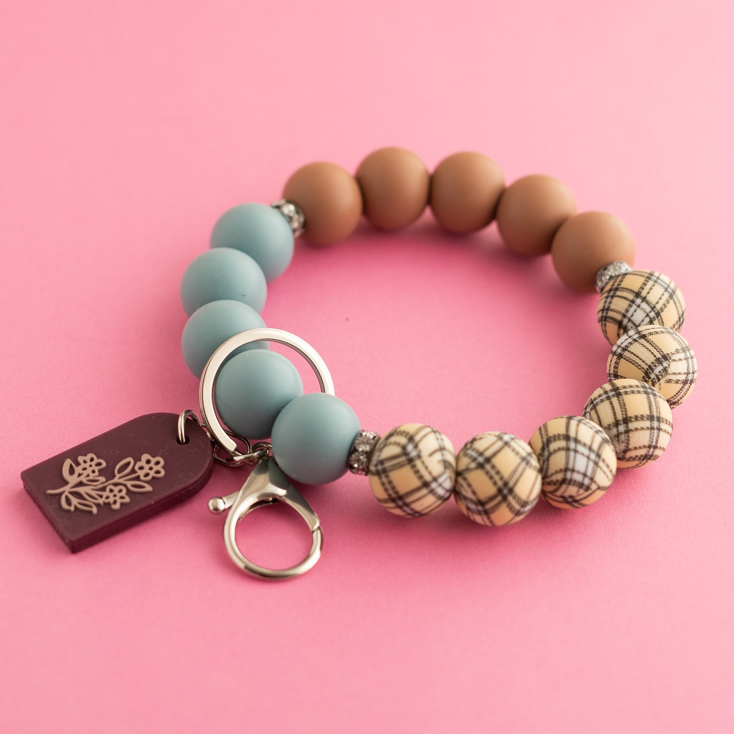 Autumn Tweed Wristlet Shop the image silicone beads