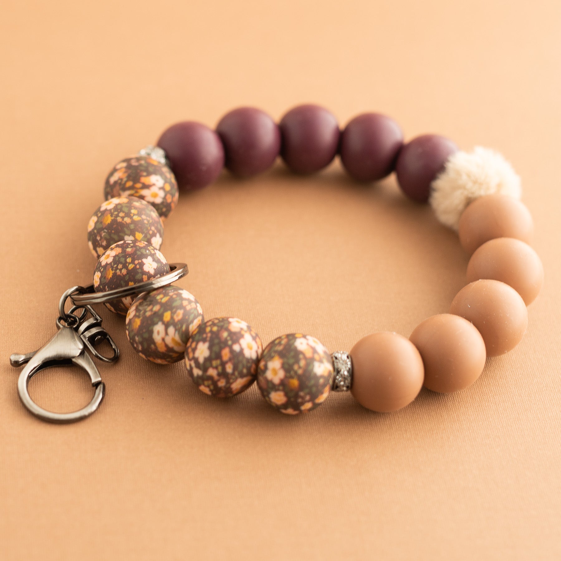 Mulberry Bloom Wristlet shop the image silicone beads