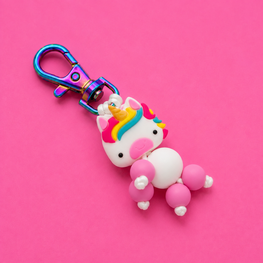 Rainbow Pony Zipper Pet Shop the Image silicone bead crafting from Cara & Co Craft supply