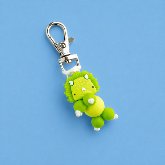 Spikey Dinosaur Zipper Pet Shop the Image for silicone bead crafting from cara & Co