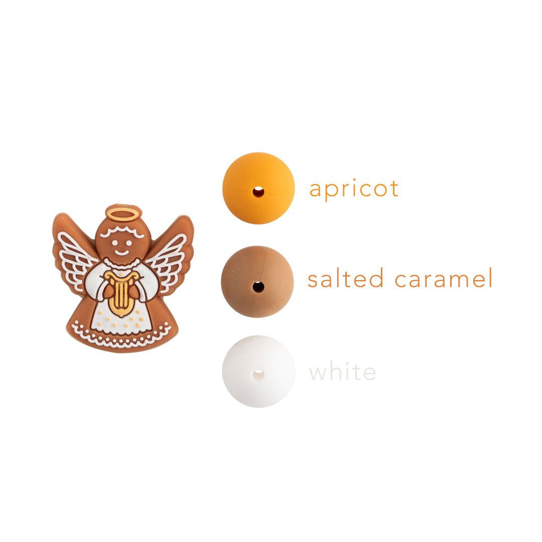 Snow Angel Silicone Focal Beads