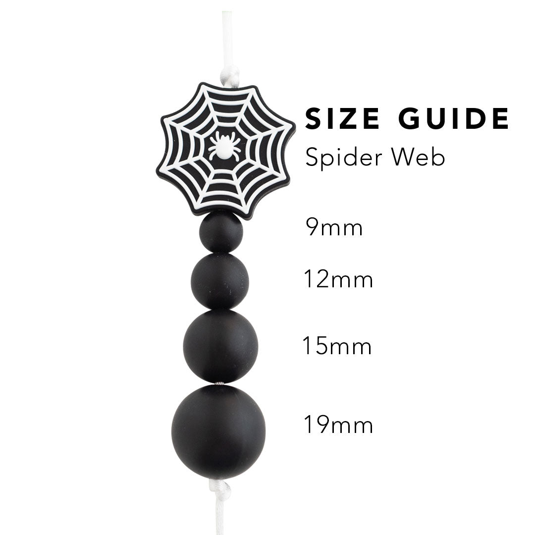 Spider Web Silicone Focal Beads for silicone bead crafting from Cara & Co Craft Supply