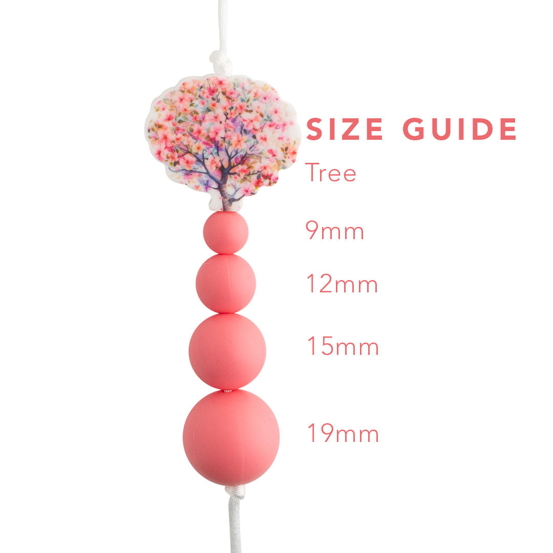 Tree Silicone Focal Bead for silicone crafting from Cara & Co Crafting Supply