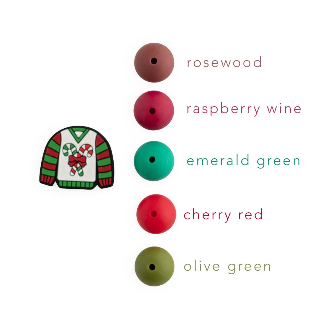 Silicone Beads - Ugly Sweater - Cara & Co