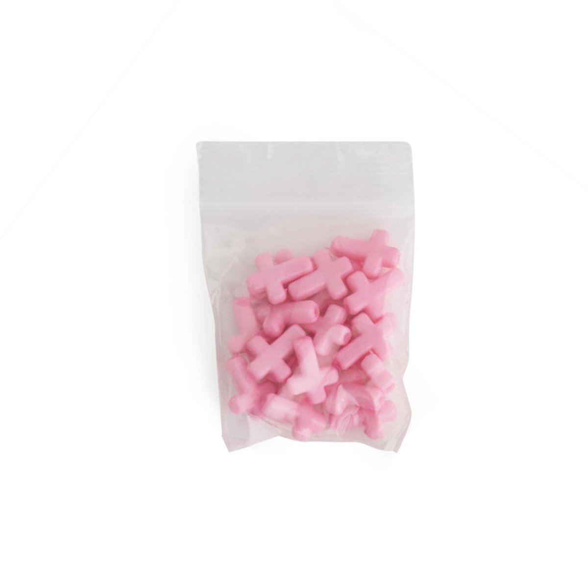 Accent Beads Crosses Pink from Cara & Co Craft Supply
