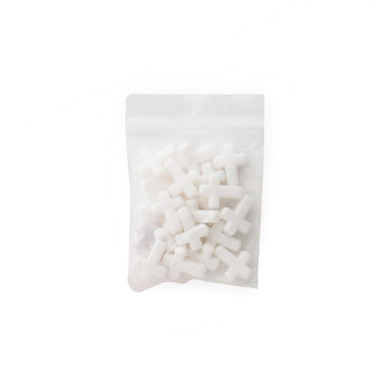Accent Beads Crosses White from Cara & Co Craft Supply
