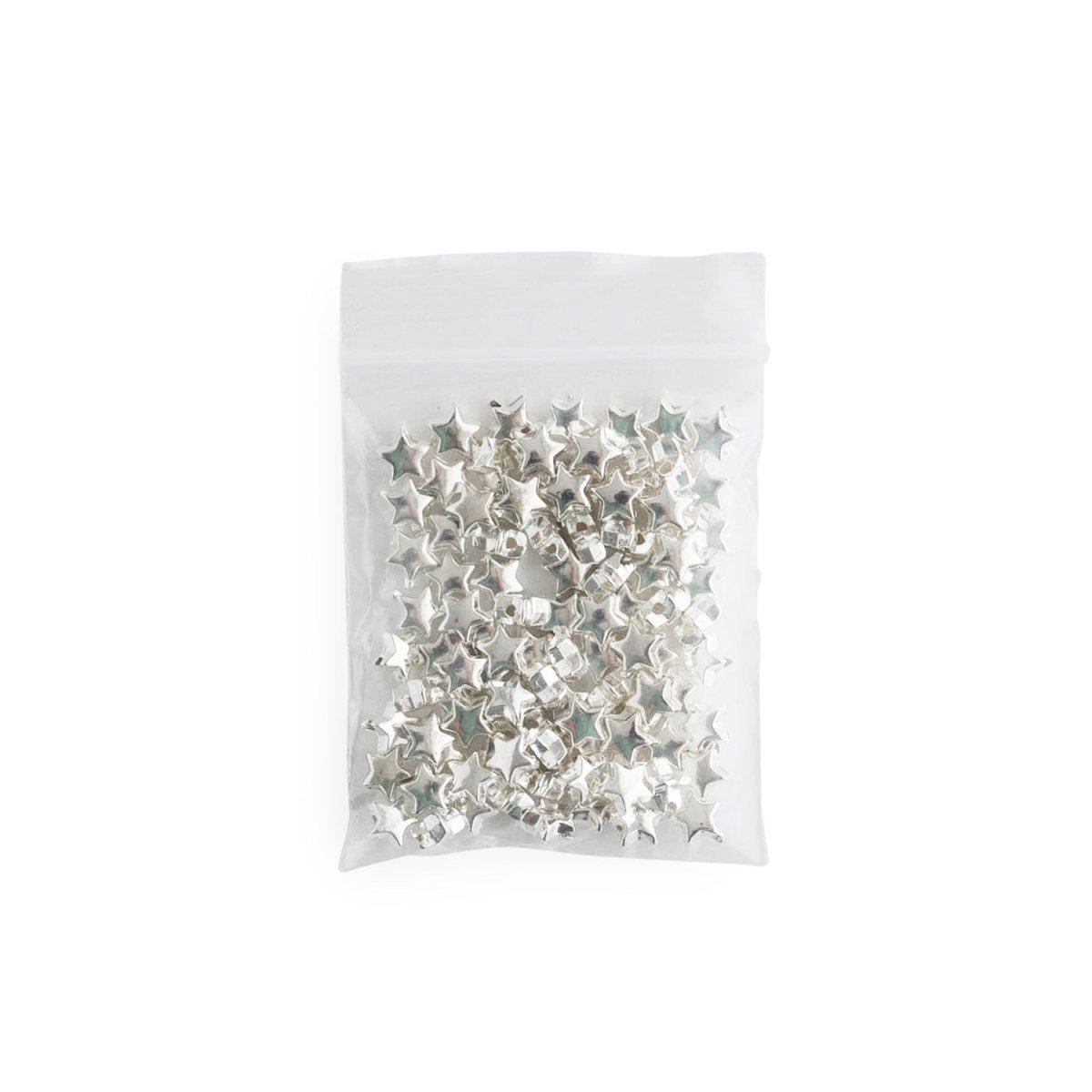 Accent Beads Micro Stars Silver from Cara & Co Craft Supply