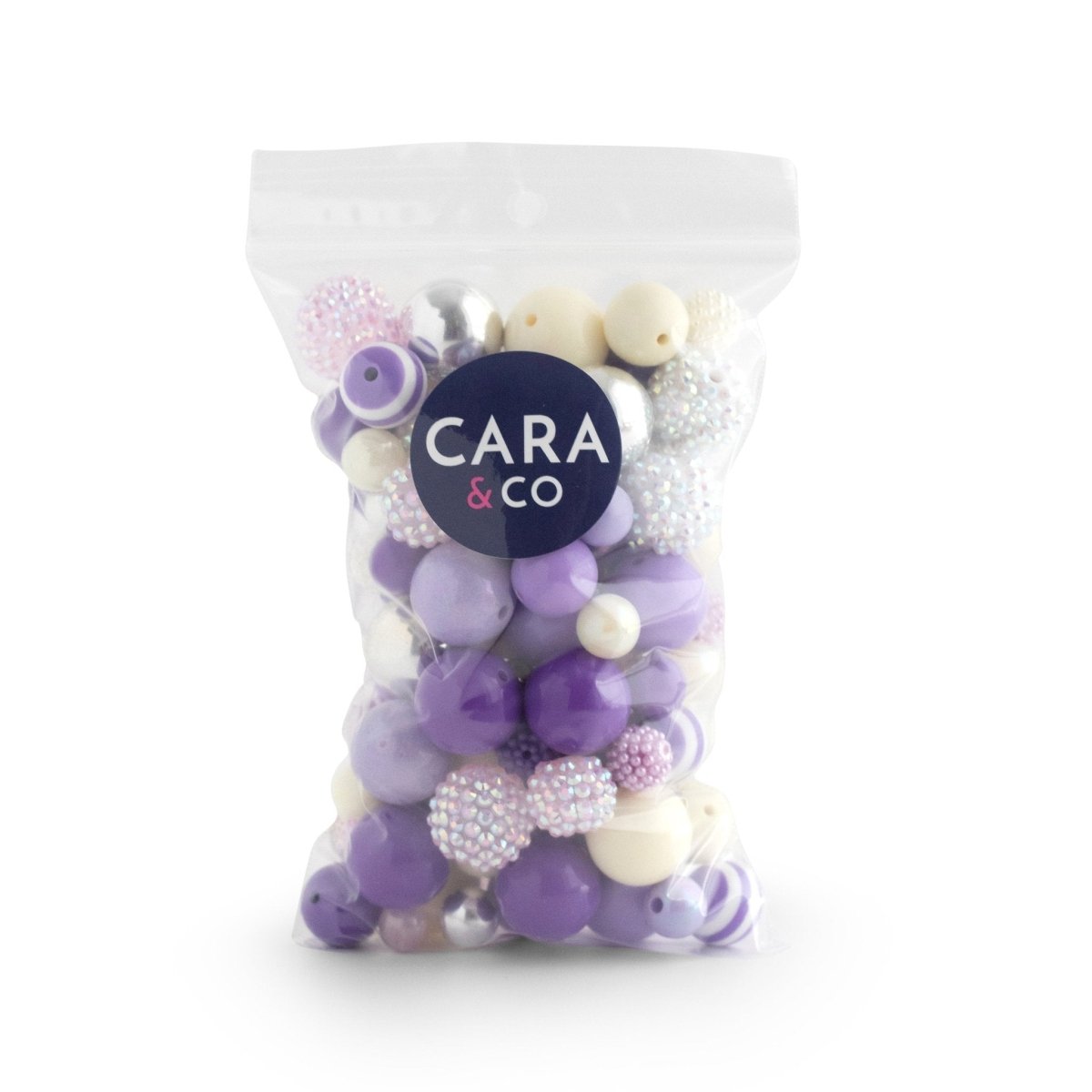 Acrylic Bead Packs Royal Purples Acrylic from Cara & Co Craft Supply