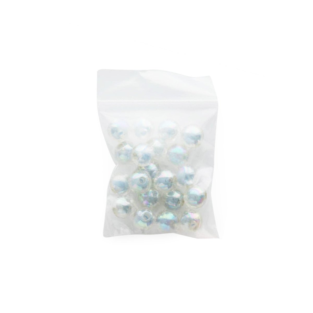 Acrylic Round Beads Double Bead 10mm Blue AB from Cara & Co Craft Supply