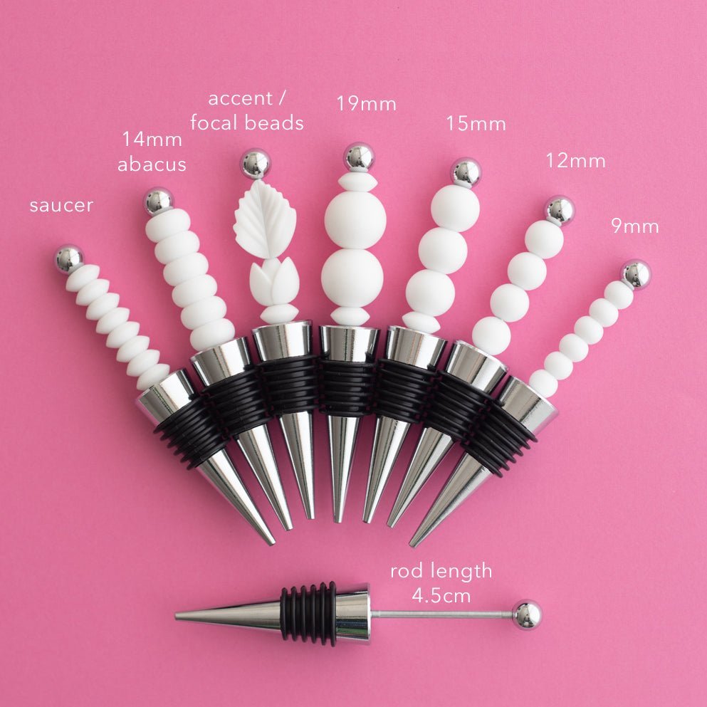 Beadable Wine Stoppers Cara & Co.