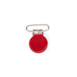 Clips Metal Rounds Cherry Red from Cara & Co Craft Supply