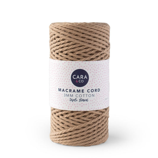 Cording Macrame Spools Sandstone from Cara & Co Craft Supply